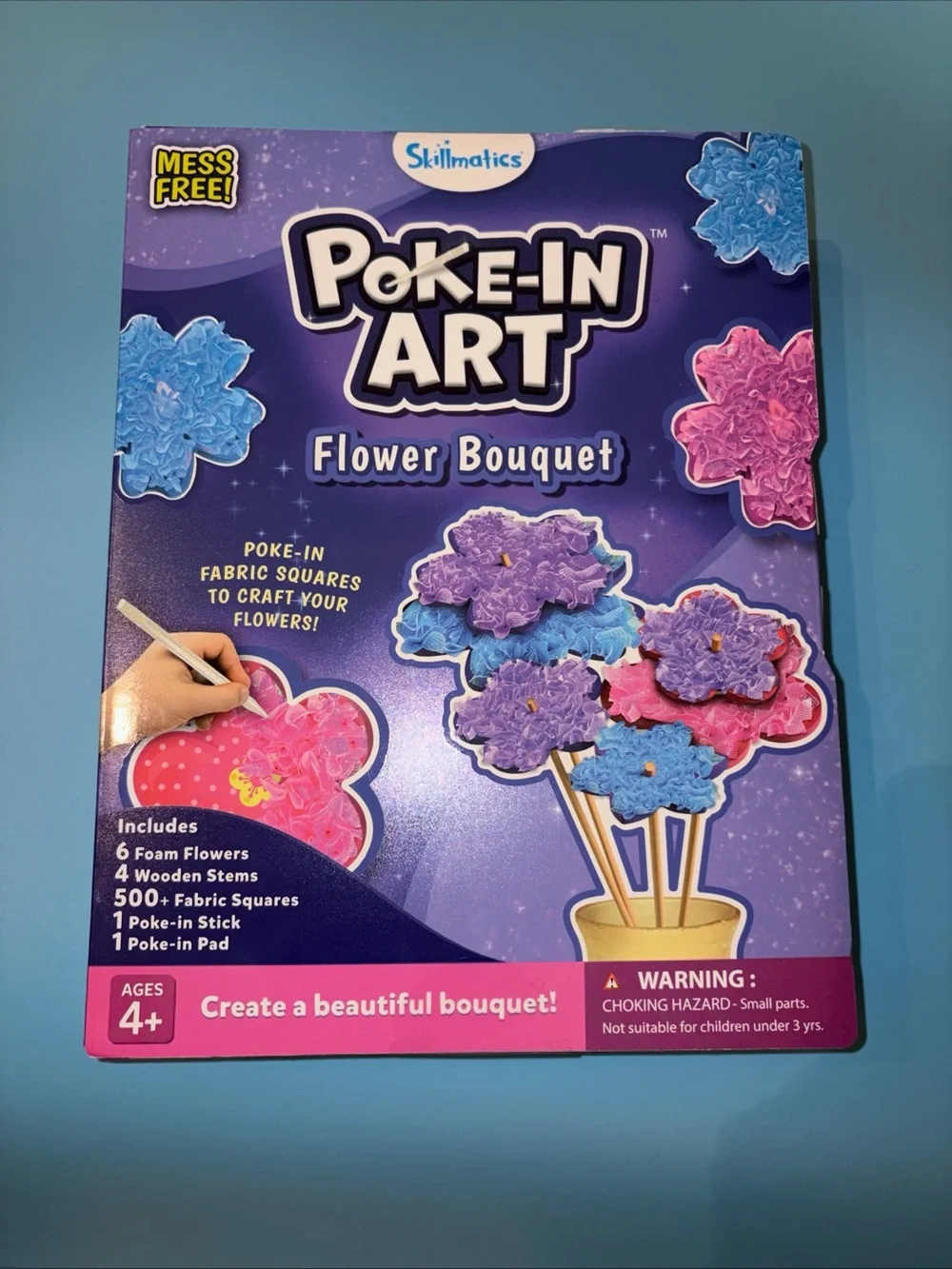 Skillmatics Poke-In Art Flower Bouquet craft kit Sealed
